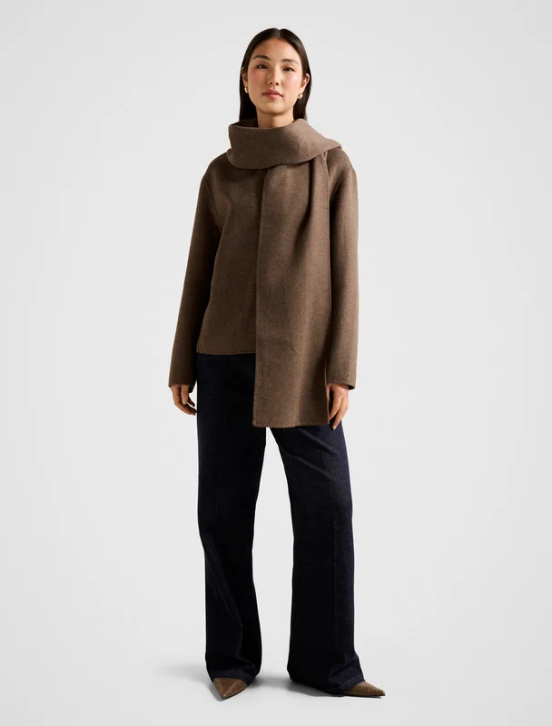 فورايفر نيو Sutton Scarf Coat